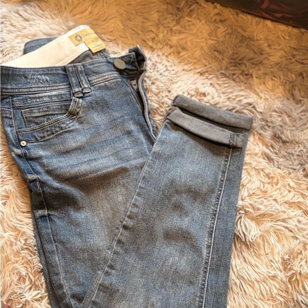 Democracy Ab Tech Skinny Jeans with Distressed Details